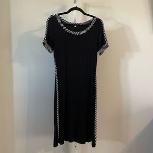Milano Black Shirt Dress